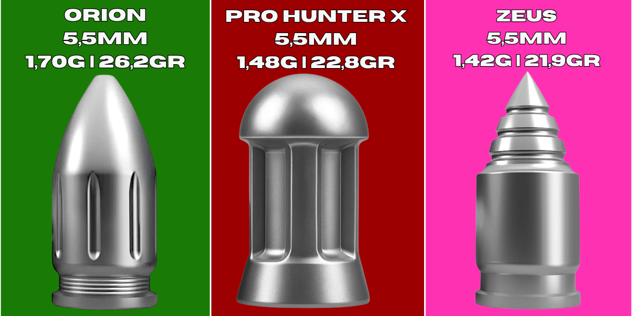 Chumbinho Harpex combo mix 3: Modelos