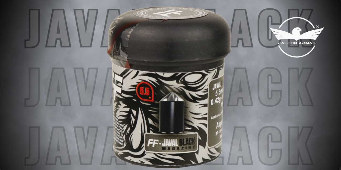 Chumbinho FF Javal Black 5,5mm 100 un para Magazines