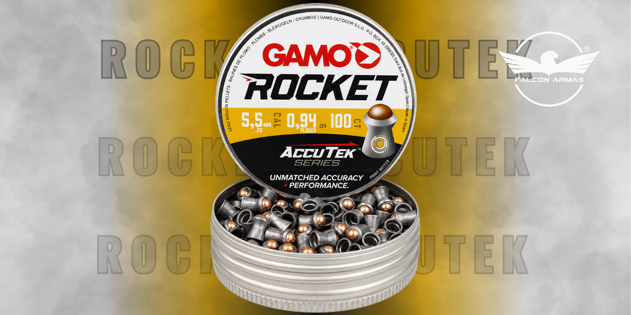 Chumbinho Gamo AccuTek Rocket 5,5mm para Carabinas de Press&atilde;o