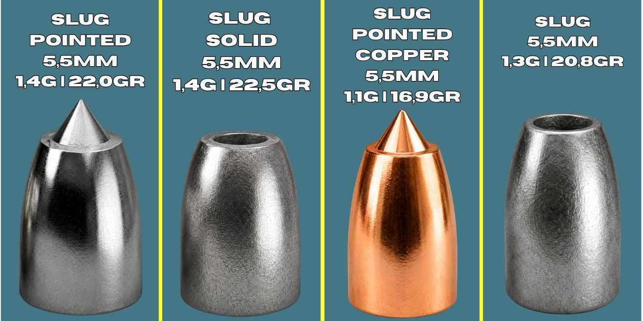 Chumbinho combo Slug Harpex: Modelos