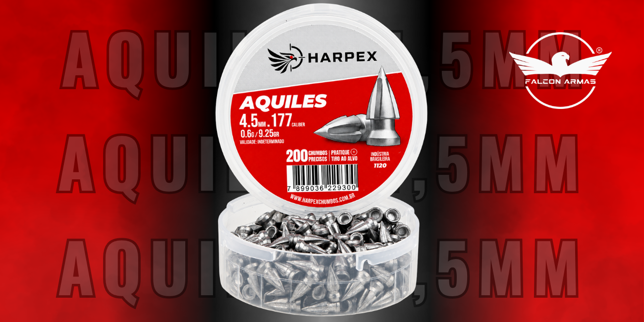 Chumbinho Aquiles 4,5mm Aquiles para Carabinas de Pressão